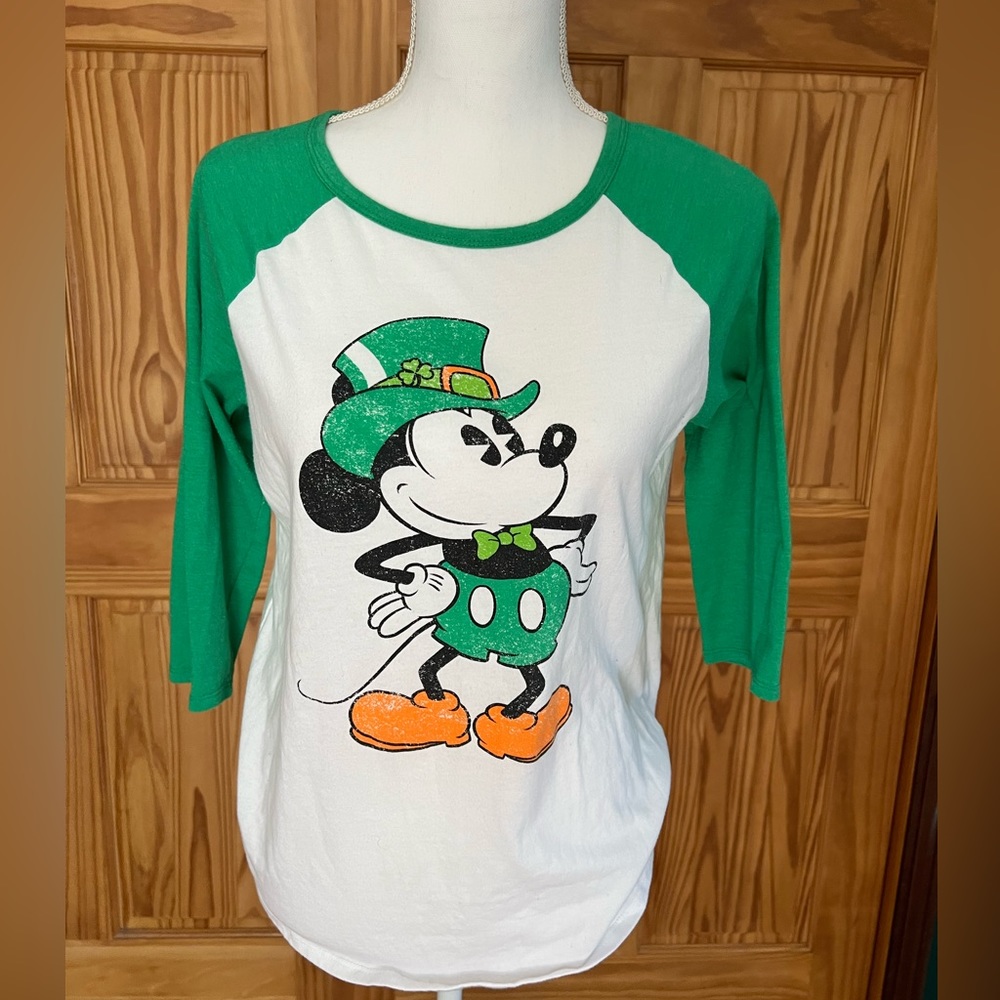 Mickey Mouse St. Patrick’s Day baseball tee